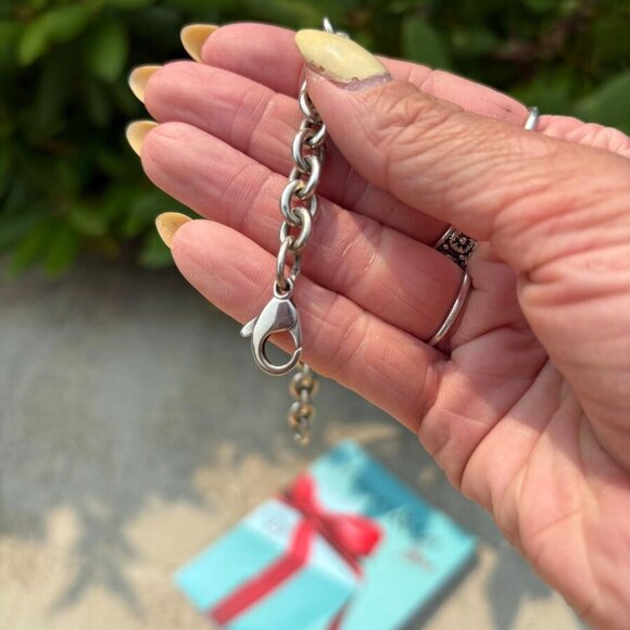 Tiffany & Co. Oval Tag Sterling Silver Bracelet - Picture 6 of 6